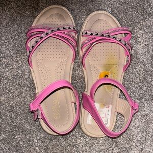 Pink Strappy Sandals